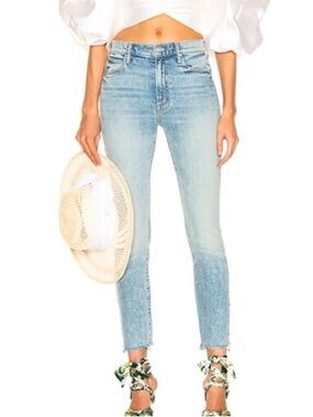 Mother Superior Sz 26 The Stunner Ankle Chew In Walking On Water Jeans